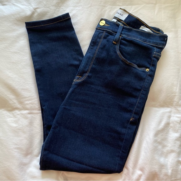 Frame Ali high rise cigarette jean - Picture 1 of 9